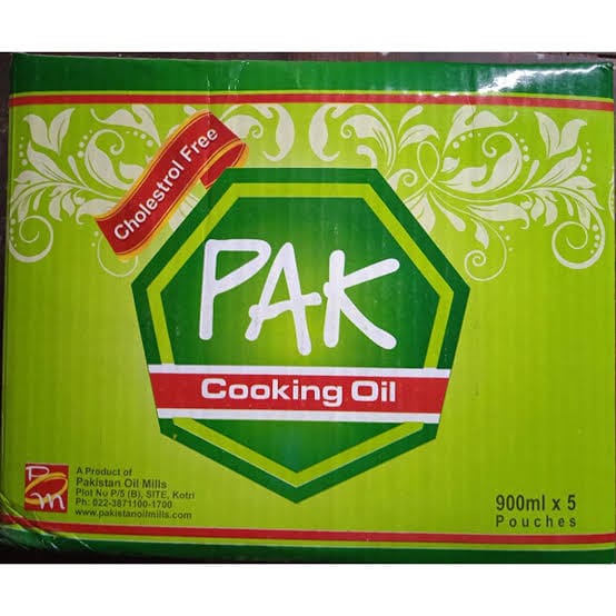 Pak cooking Oil 900ML x5 - Image 1